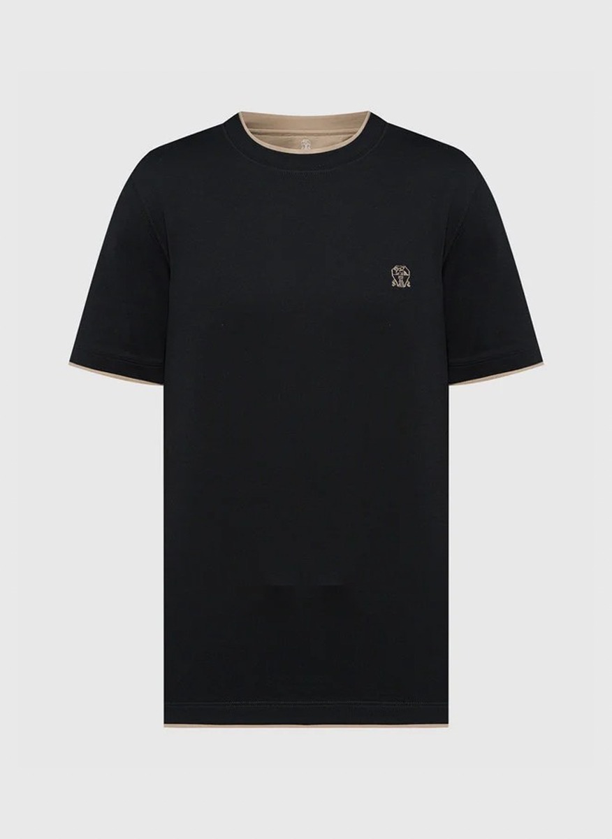 Тишърт с лого Brunello Cucinelli