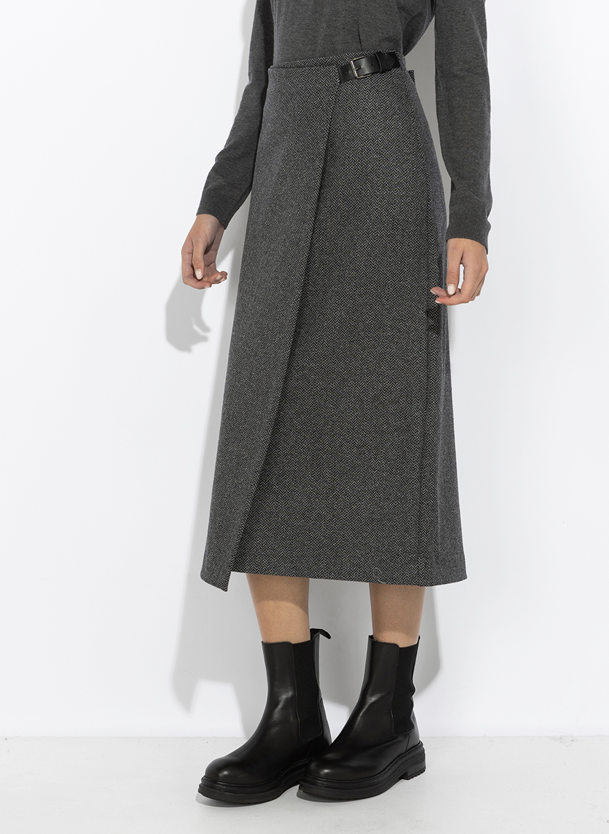 Weekend Max Mara Wkdpetali jacquard midi skirt