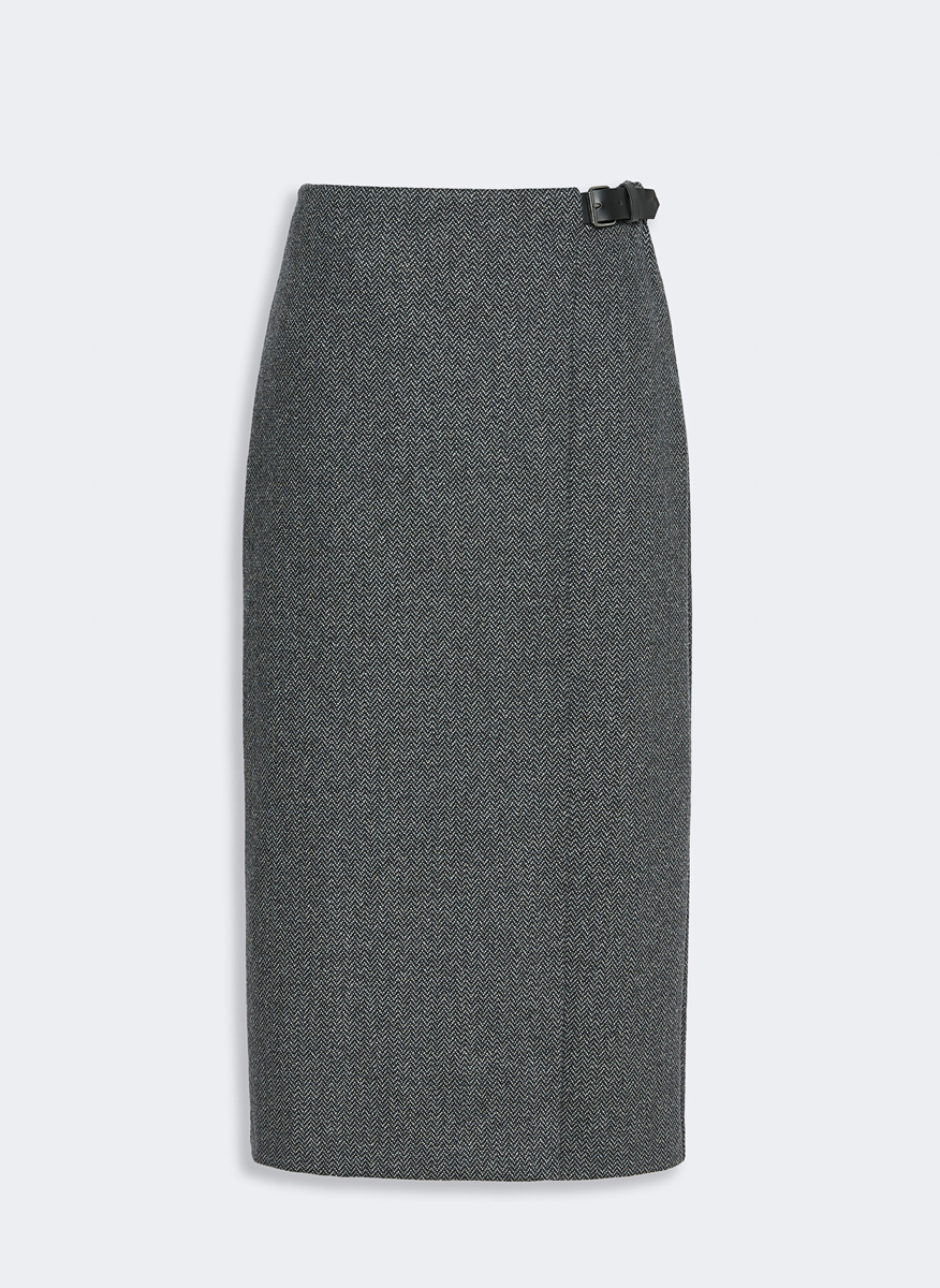 Weekend Max Mara Wkdpetali jacquard midi skirt