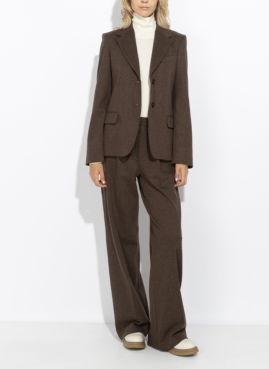 Едноредно сако с вълна Weekend Max Mara Wkdferoce