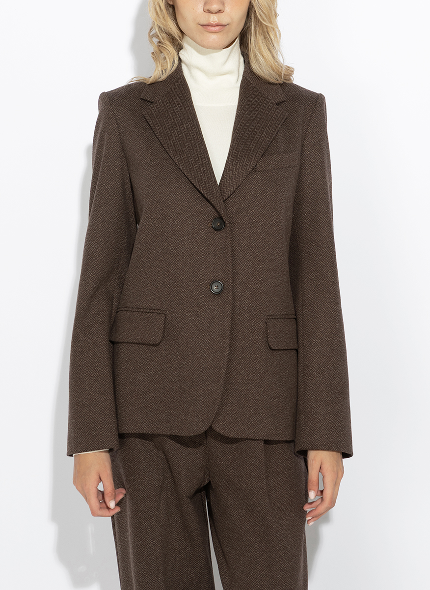 Едноредно сако с вълна Weekend Max Mara Wkdferoce