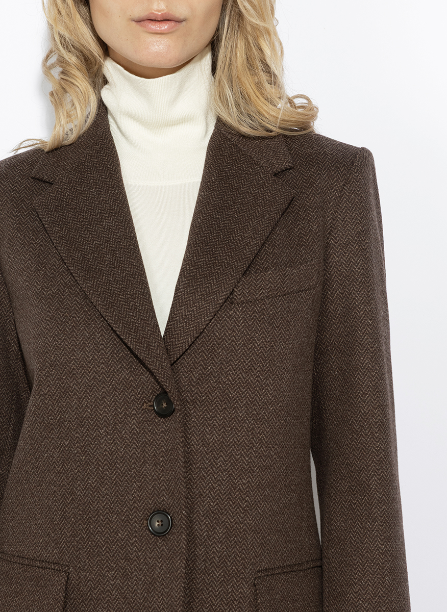Едноредно сако с вълна Weekend Max Mara Wkdferoce
