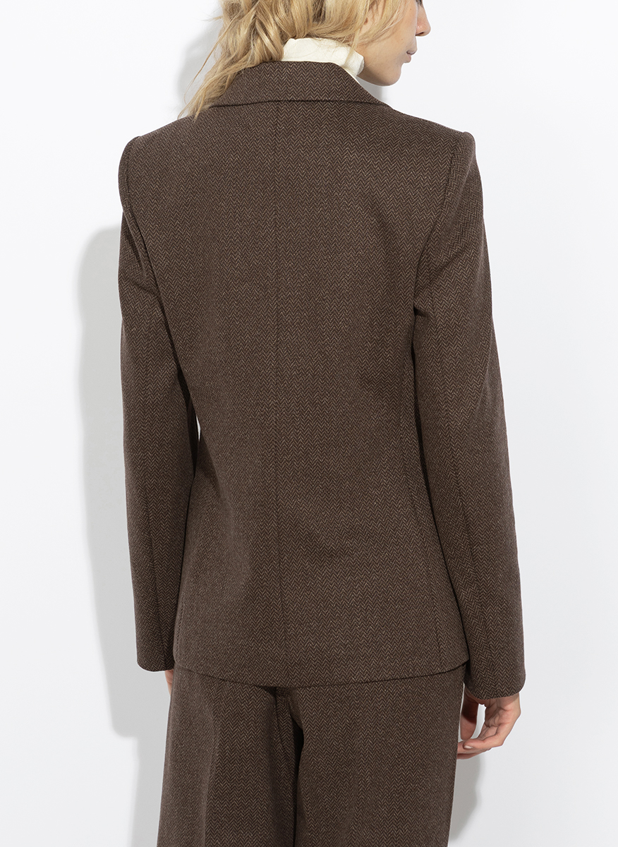 Едноредно сако с вълна Weekend Max Mara Wkdferoce