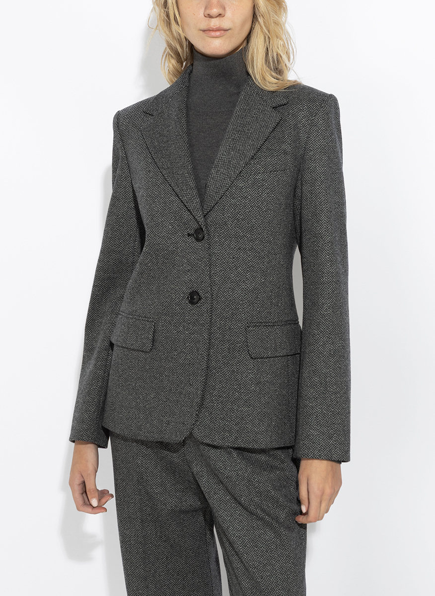 Едноредно сако с вълна Weekend Max Mara Wkdferoce