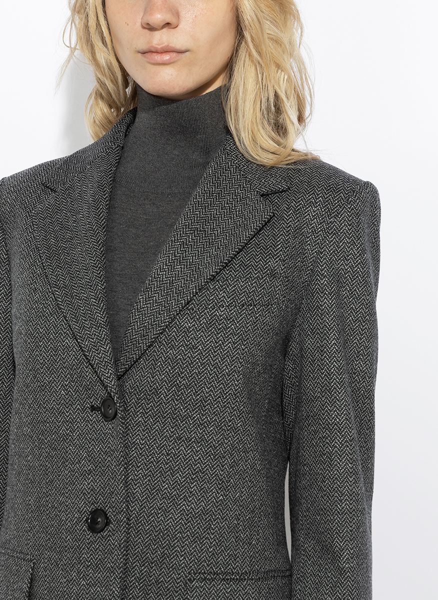Едноредно сако с вълна Weekend Max Mara Wkdferoce