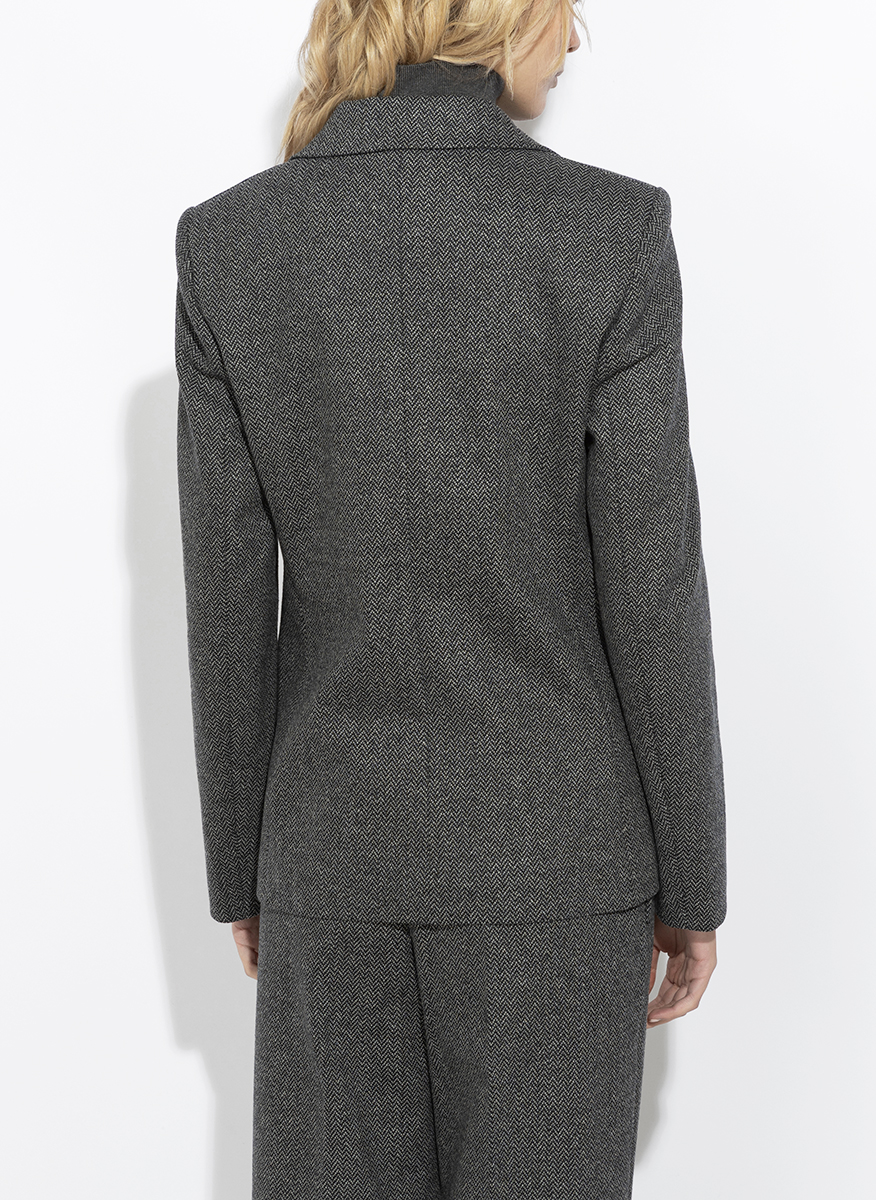Едноредно сако с вълна Weekend Max Mara Wkdferoce
