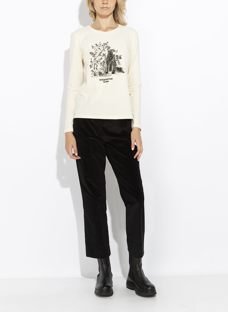 Блуза с принт Weekend Max Mara Wkdcestino