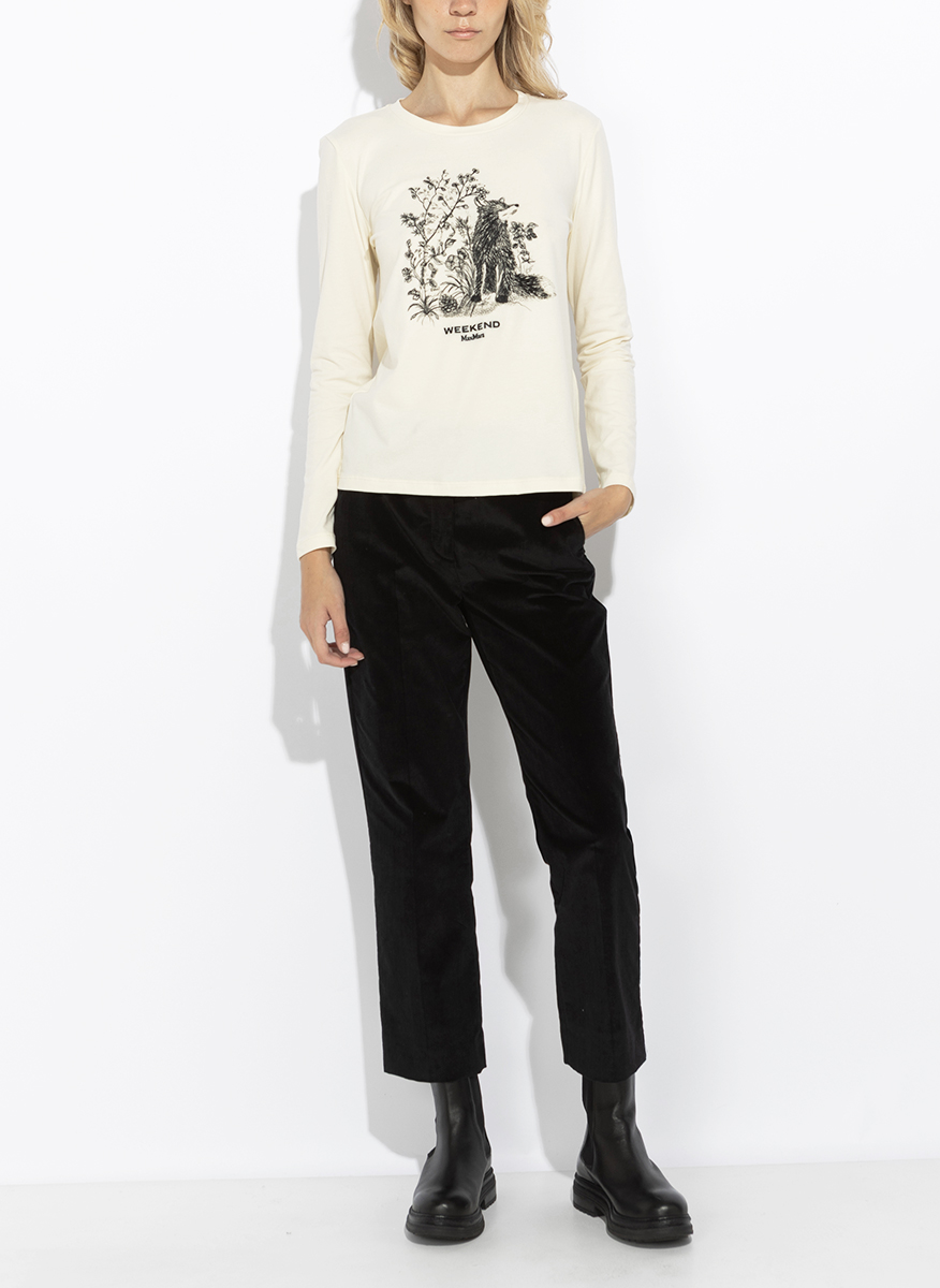 Блуза с принт Weekend Max Mara Wkdcestino