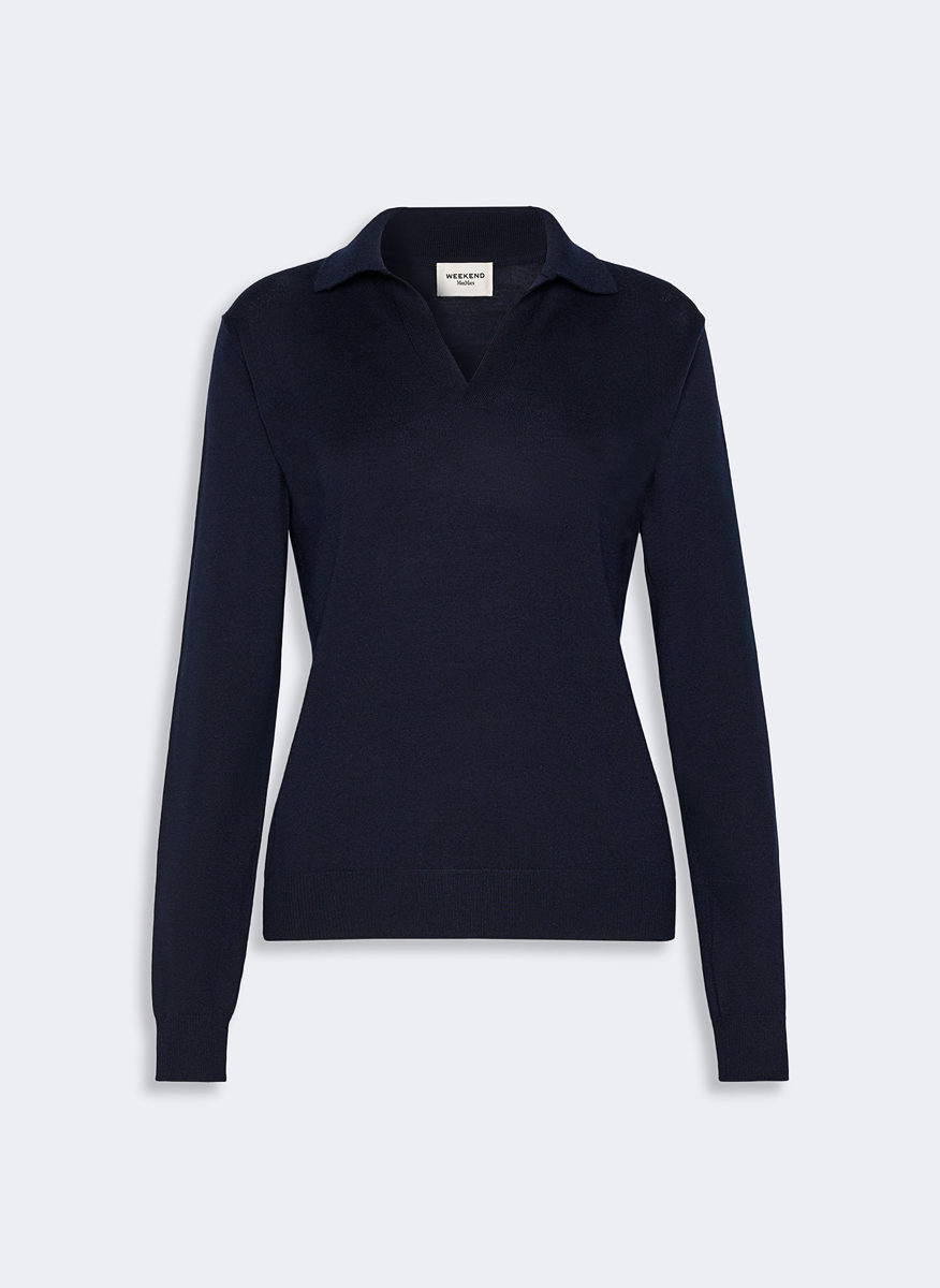 Полошърт с вълна и кашмир Weekend Max Mara Wkdcappa