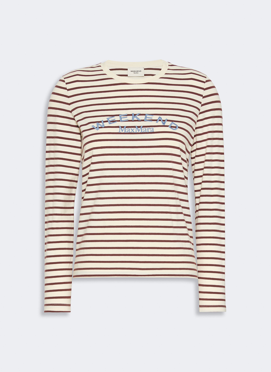 Раирана блуза с лого Weekend Max Mara Wkdcestino