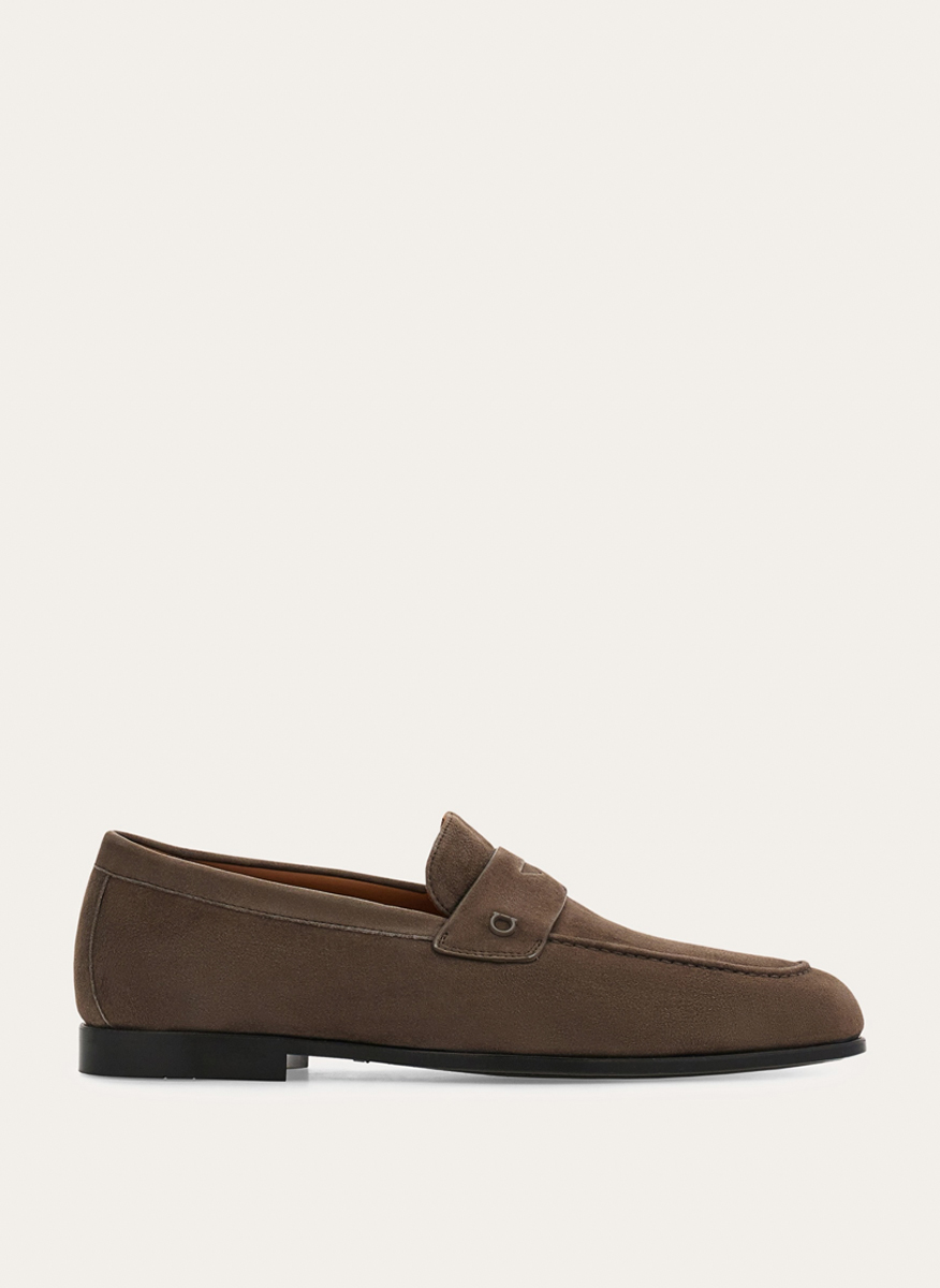 Ferragamo Gancini suede loafer