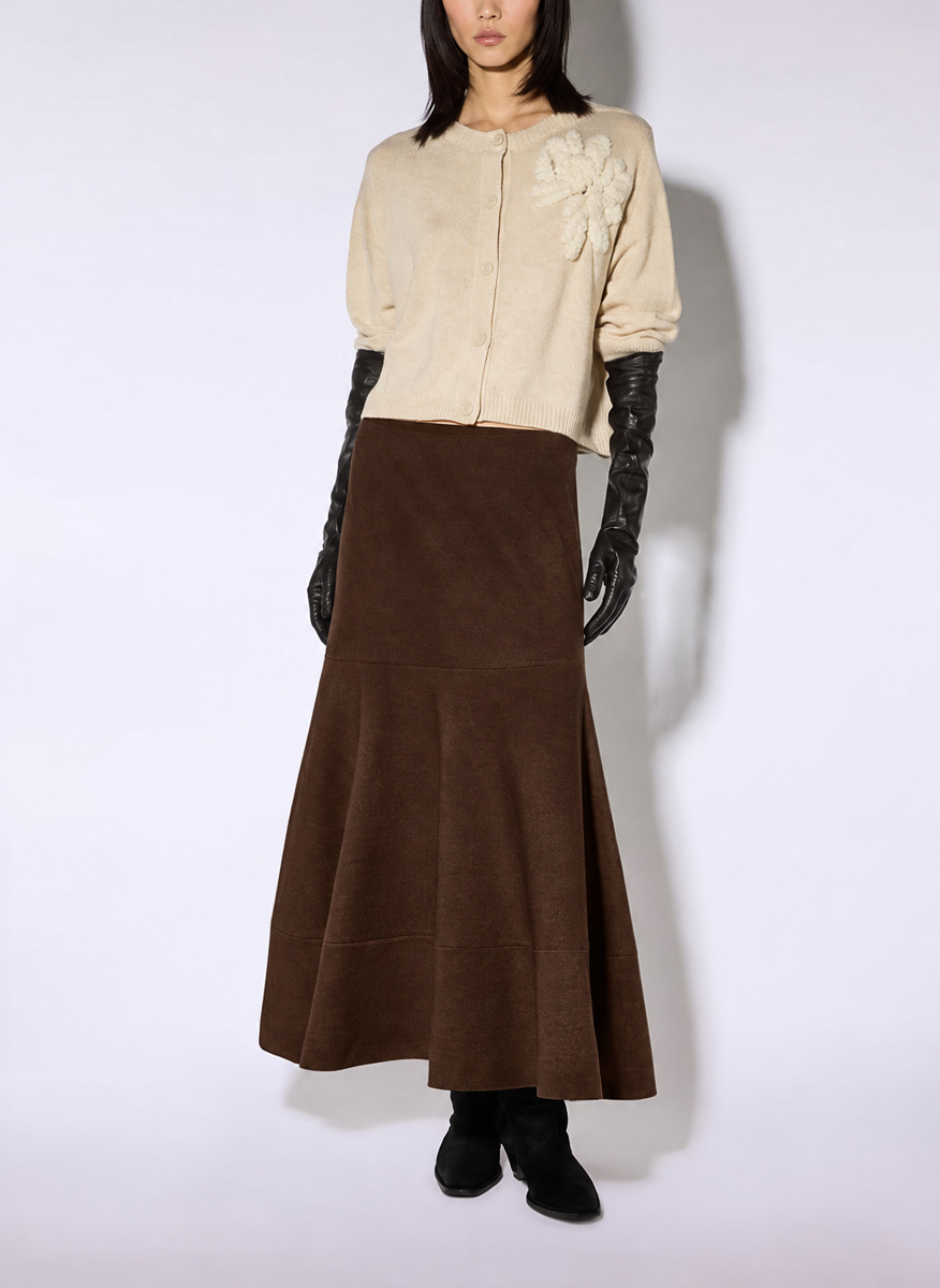 Liviana Conti long skirt in cashmere blend