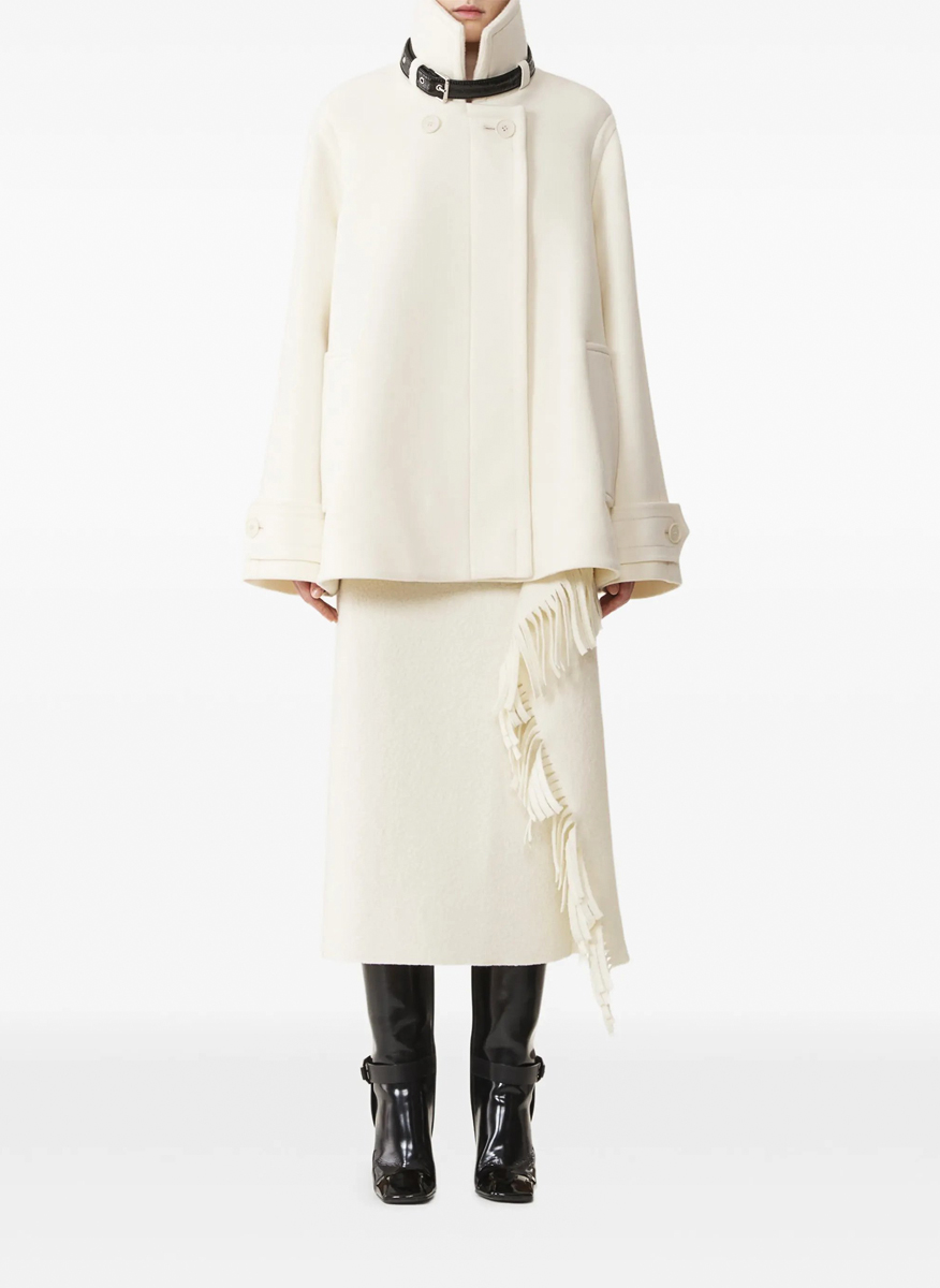 Късо палто от вълна Lanvin