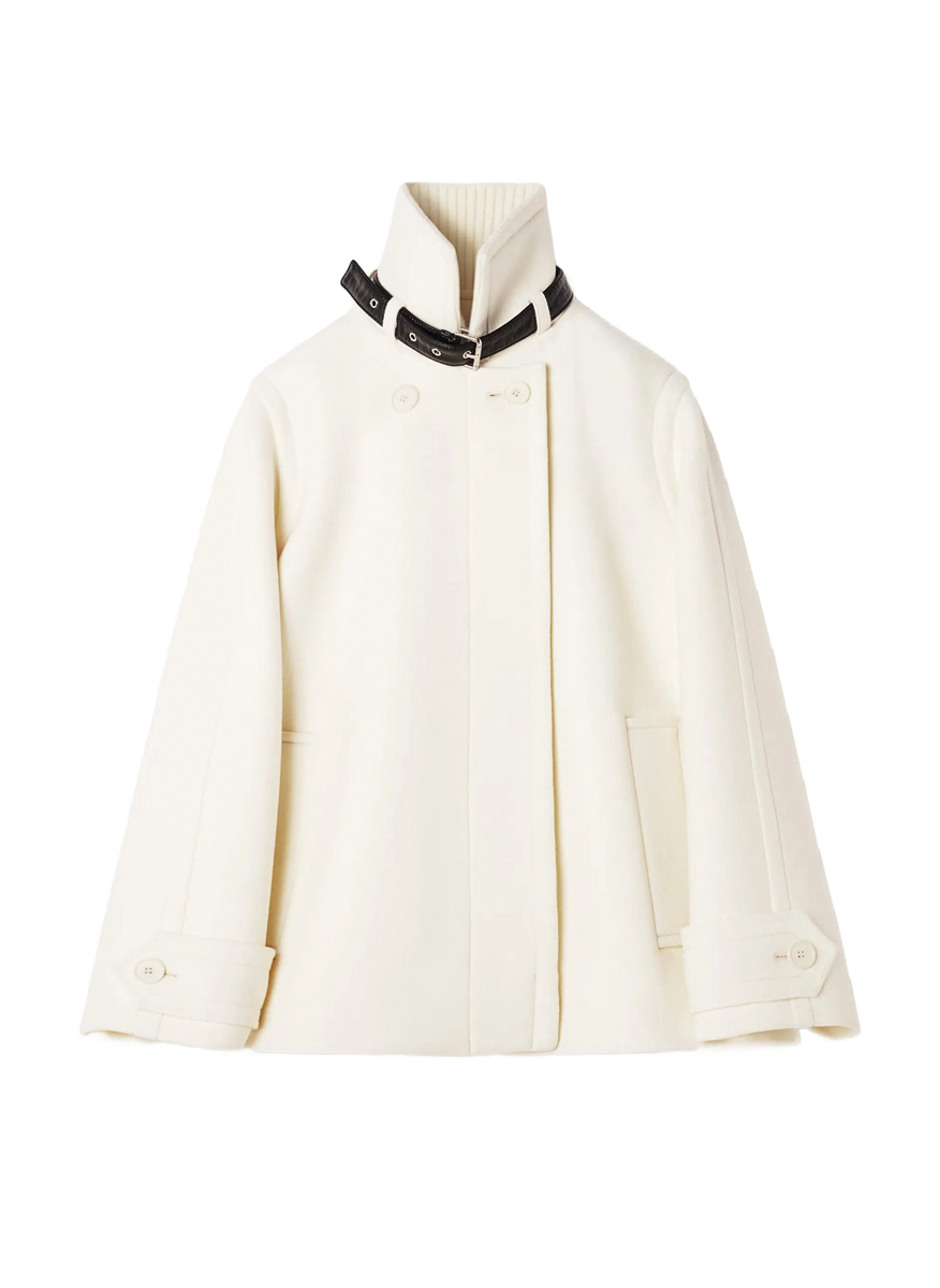 Късо палто от вълна Lanvin