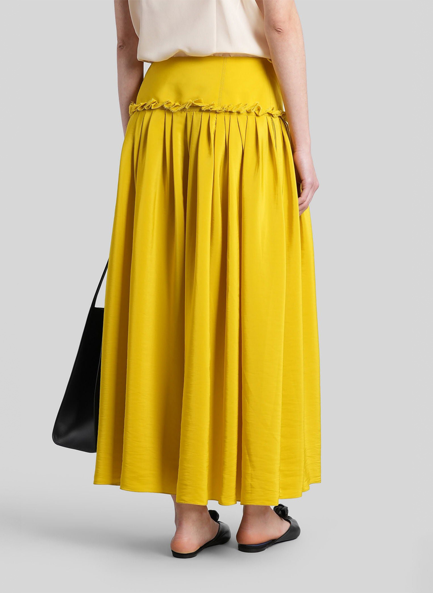 Дълга пола с плисиран дизайн Lanvin