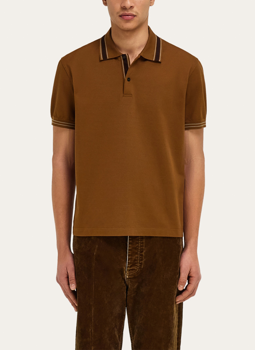 Памучен полошърт Ferragamo