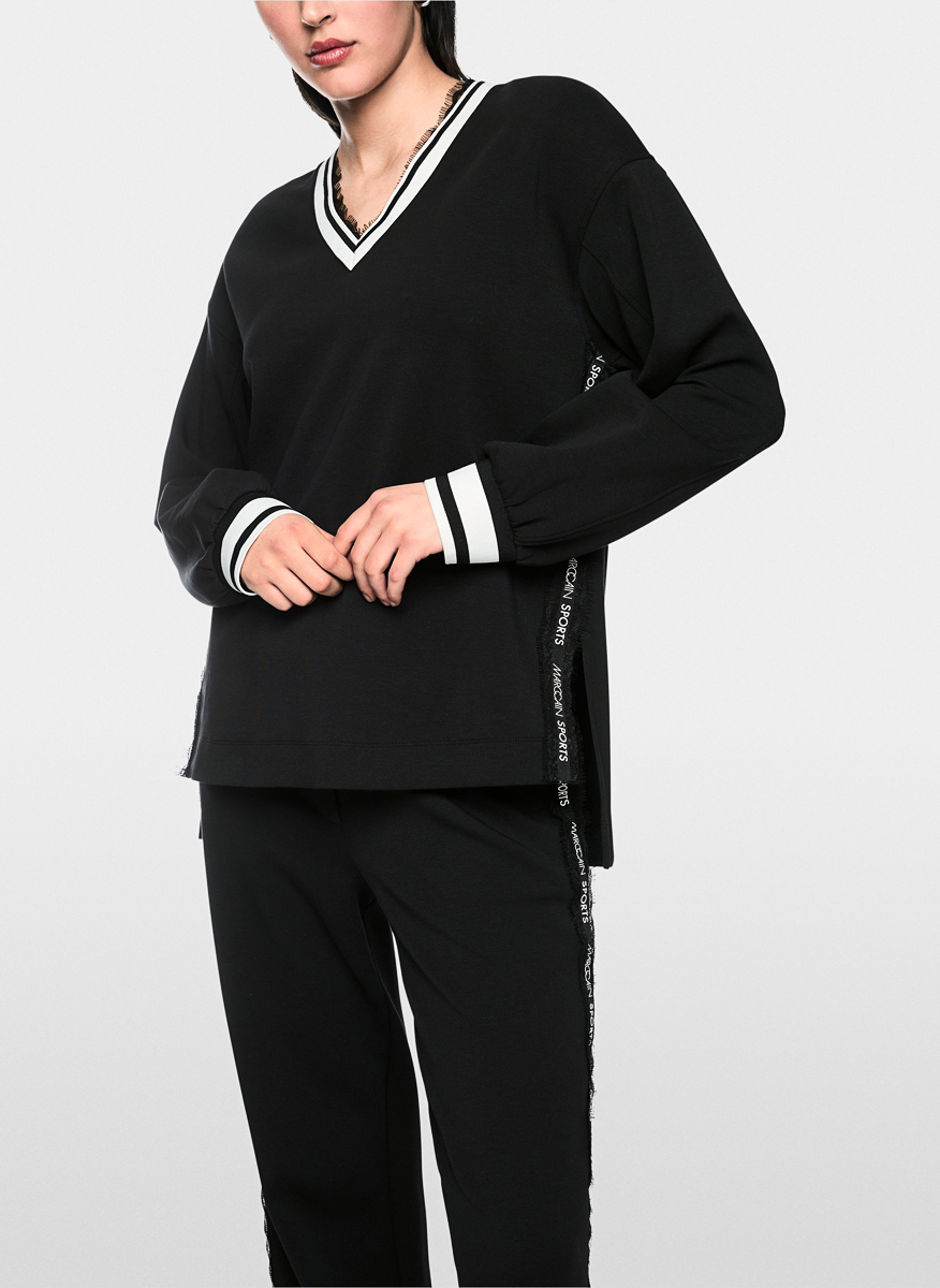 Marc Cain Sports sweatshirt with lace details