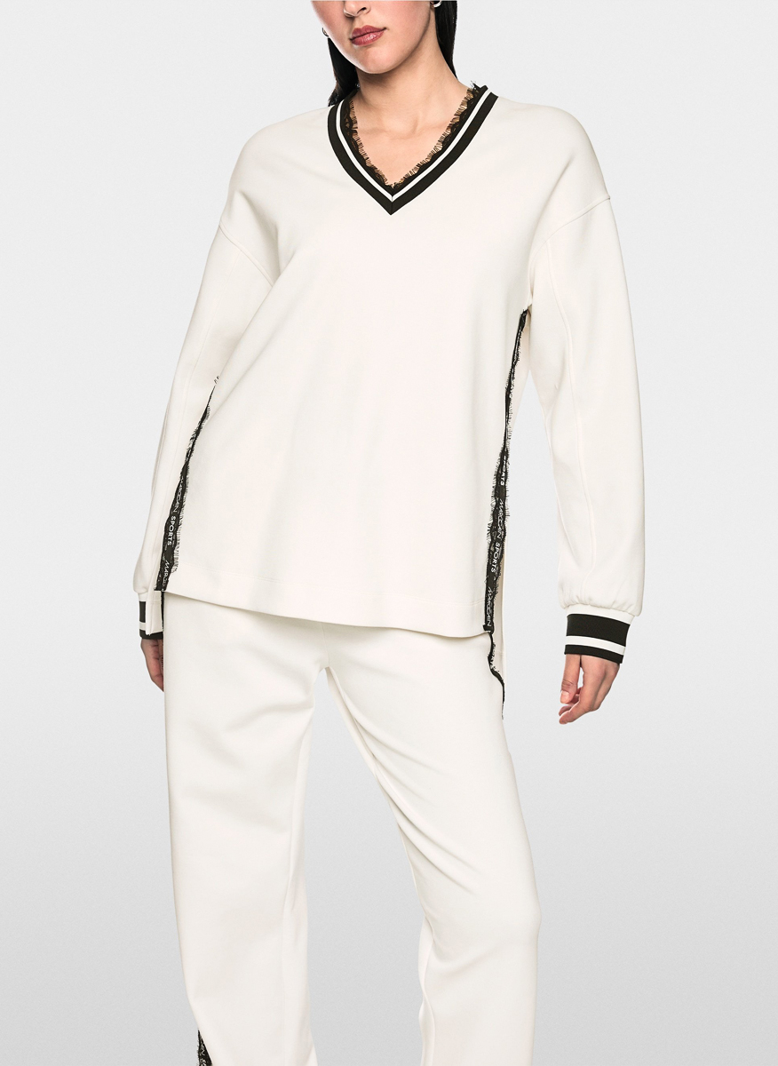 Marc Cain Sports sweatshirt with lace details