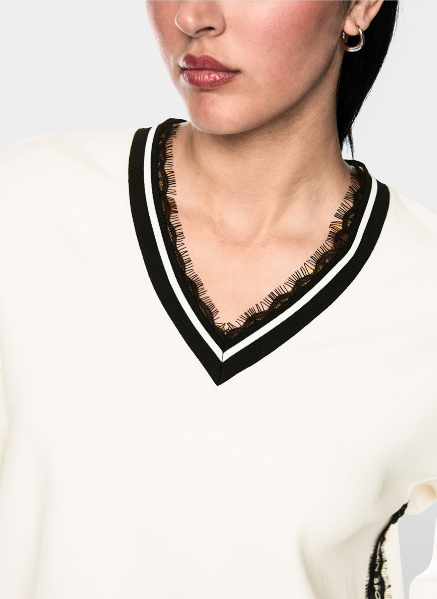 Marc Cain Sports sweatshirt with lace details