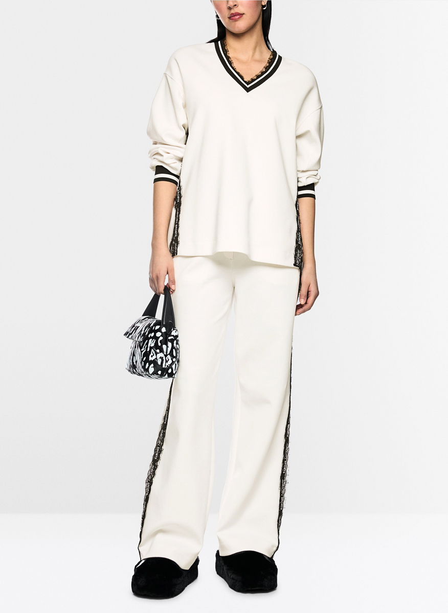 Marc Cain Sports sweatshirt with lace details