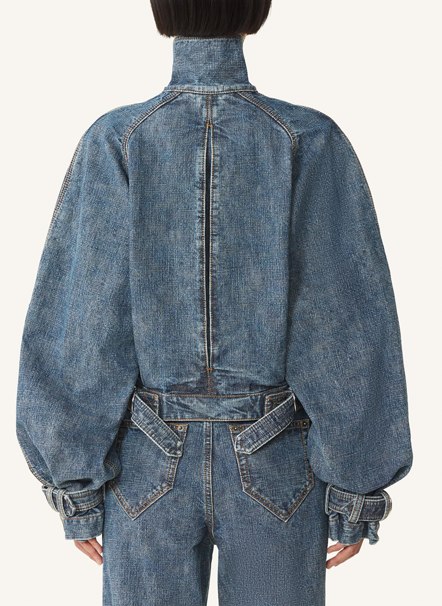 Яке от деним 'Funnel-neck' Lanvin