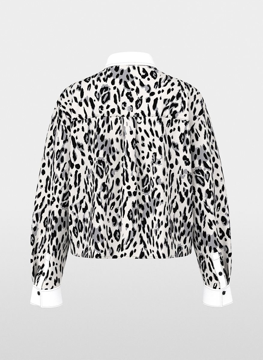Риза със скъсена дължина 'Leopard' Marc Cain Sports