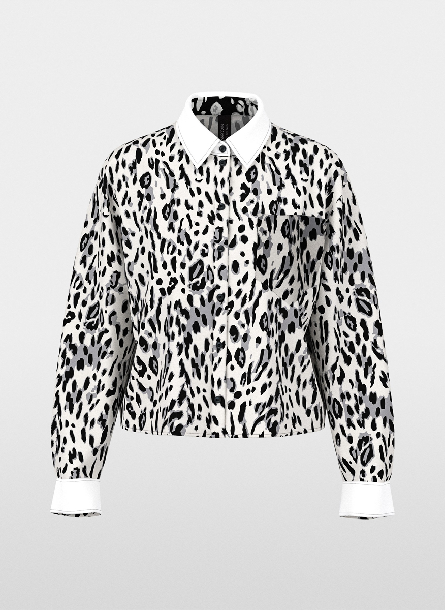Риза със скъсена дължина 'Leopard' Marc Cain Sports