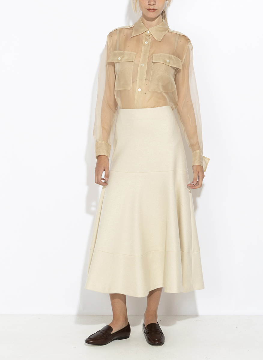 Liviana Conti long skirt in cashmere blend