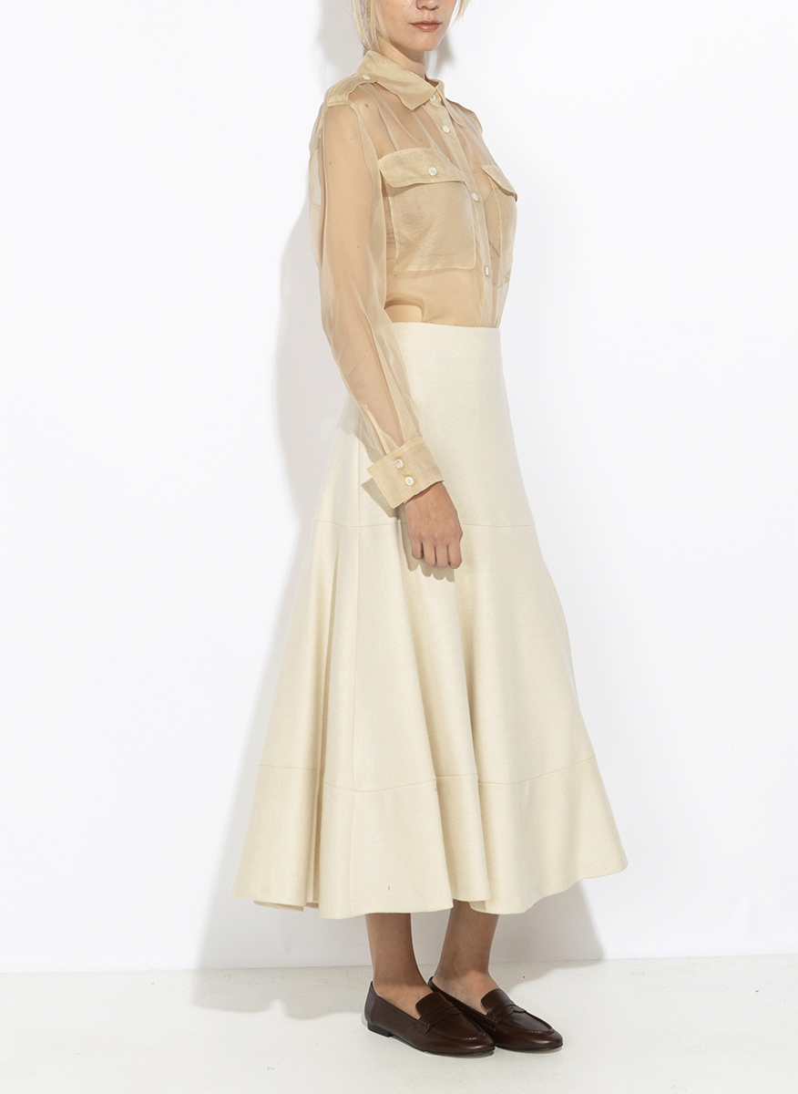 Liviana Conti long skirt in cashmere blend