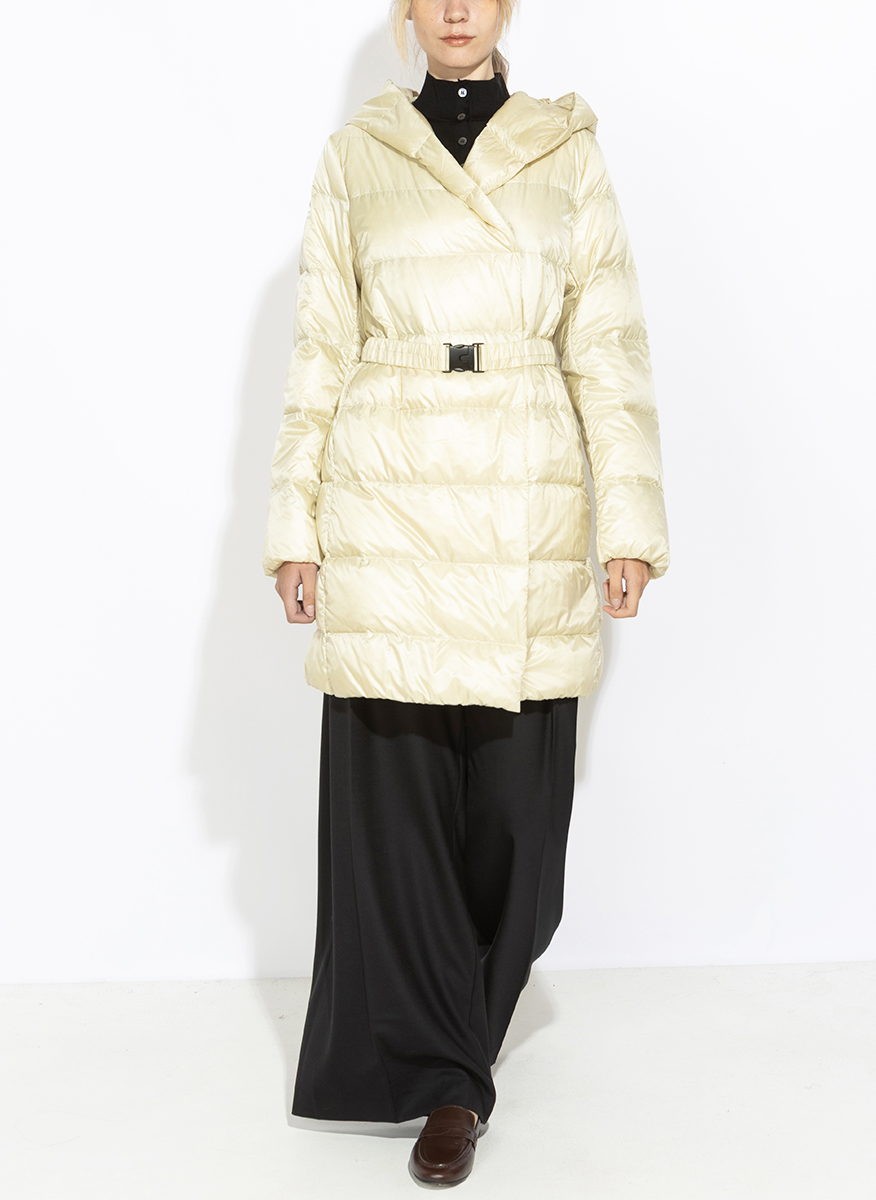 Liviana Conti quilted jacket with a belt