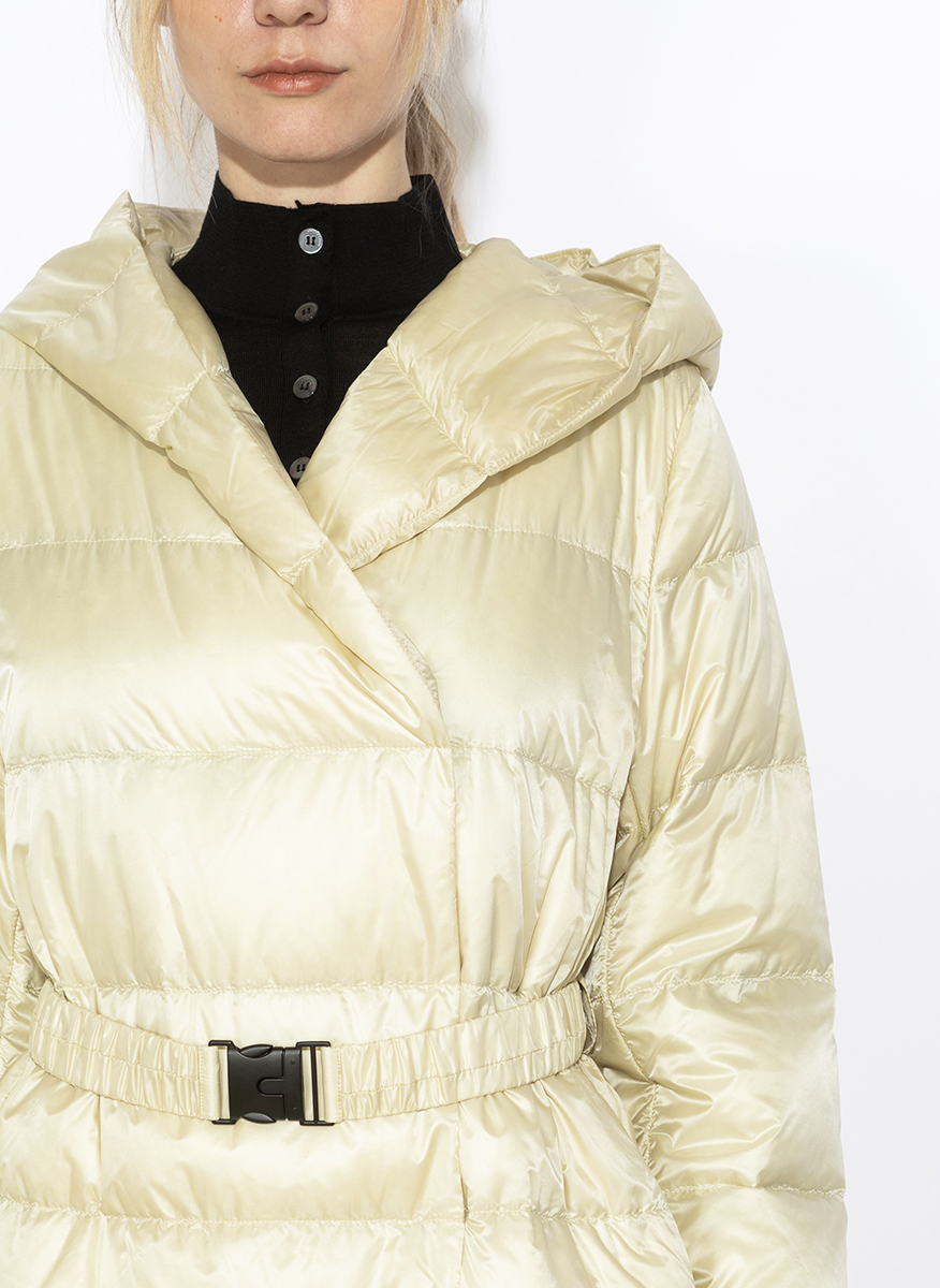 Liviana Conti quilted jacket with a belt