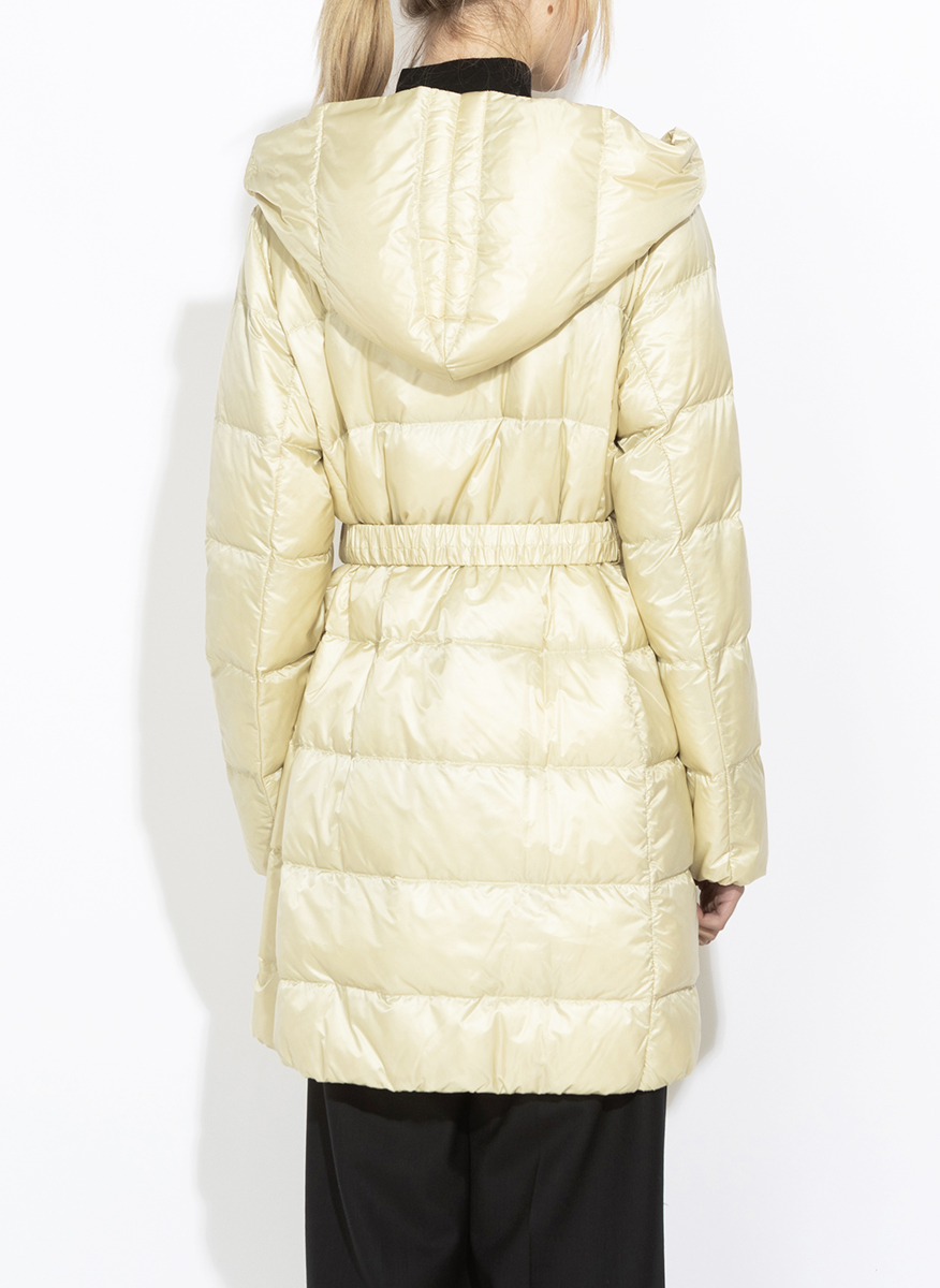 Liviana Conti quilted jacket with a belt
