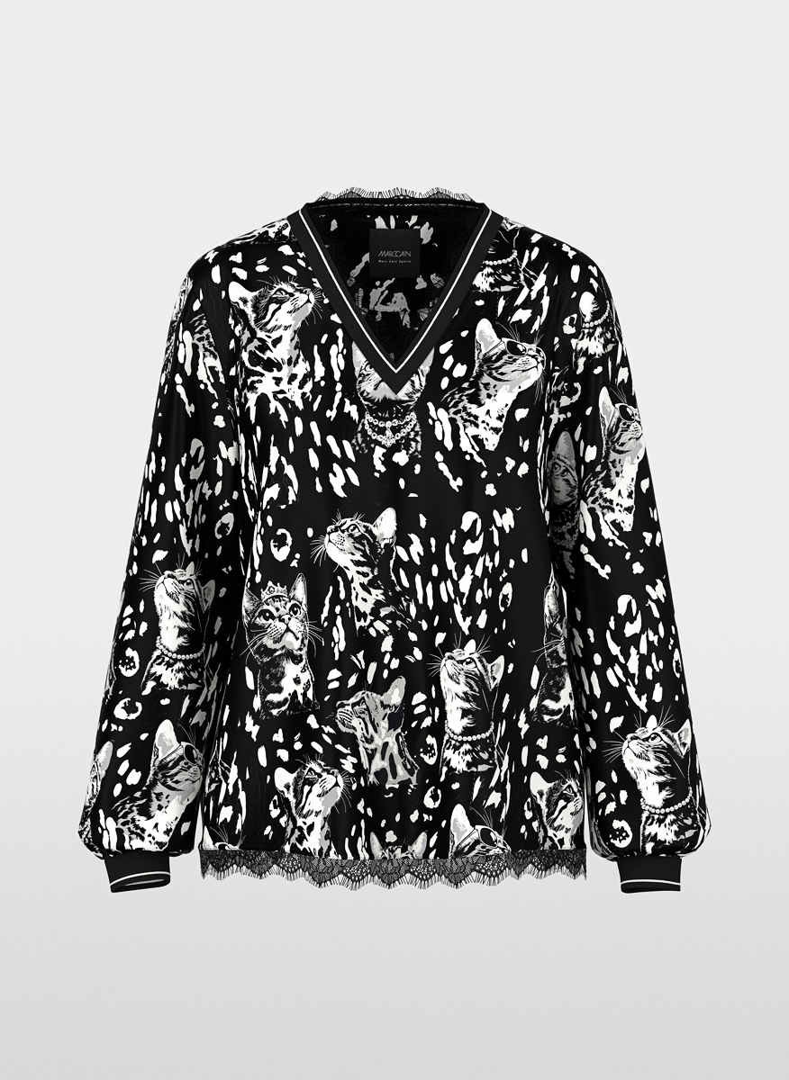 Блуза с дантела Marc Cain Sports