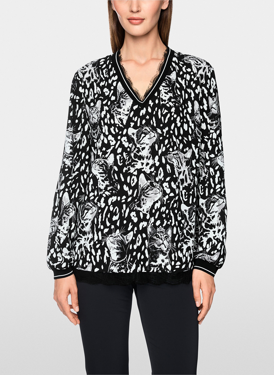Блуза с дантела Marc Cain Sports