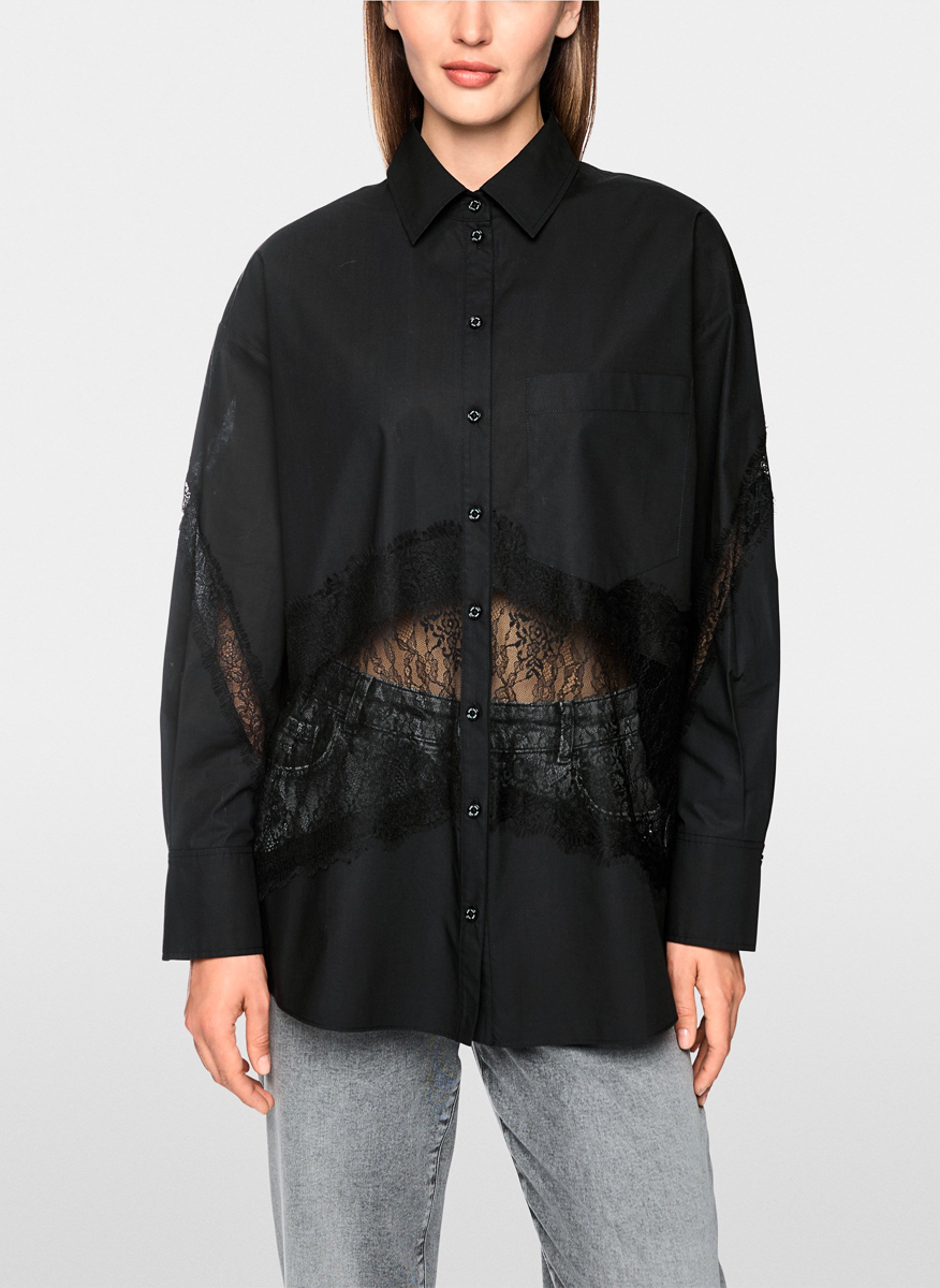 Риза с дантела Marc Cain Sports