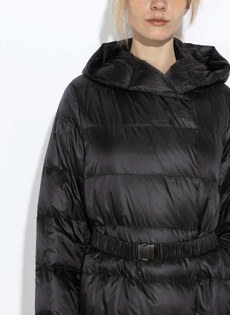 Liviana Conti quilted jacket with a belt
