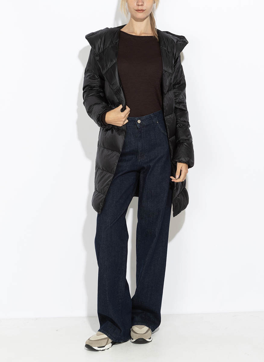 Liviana Conti quilted jacket with a belt