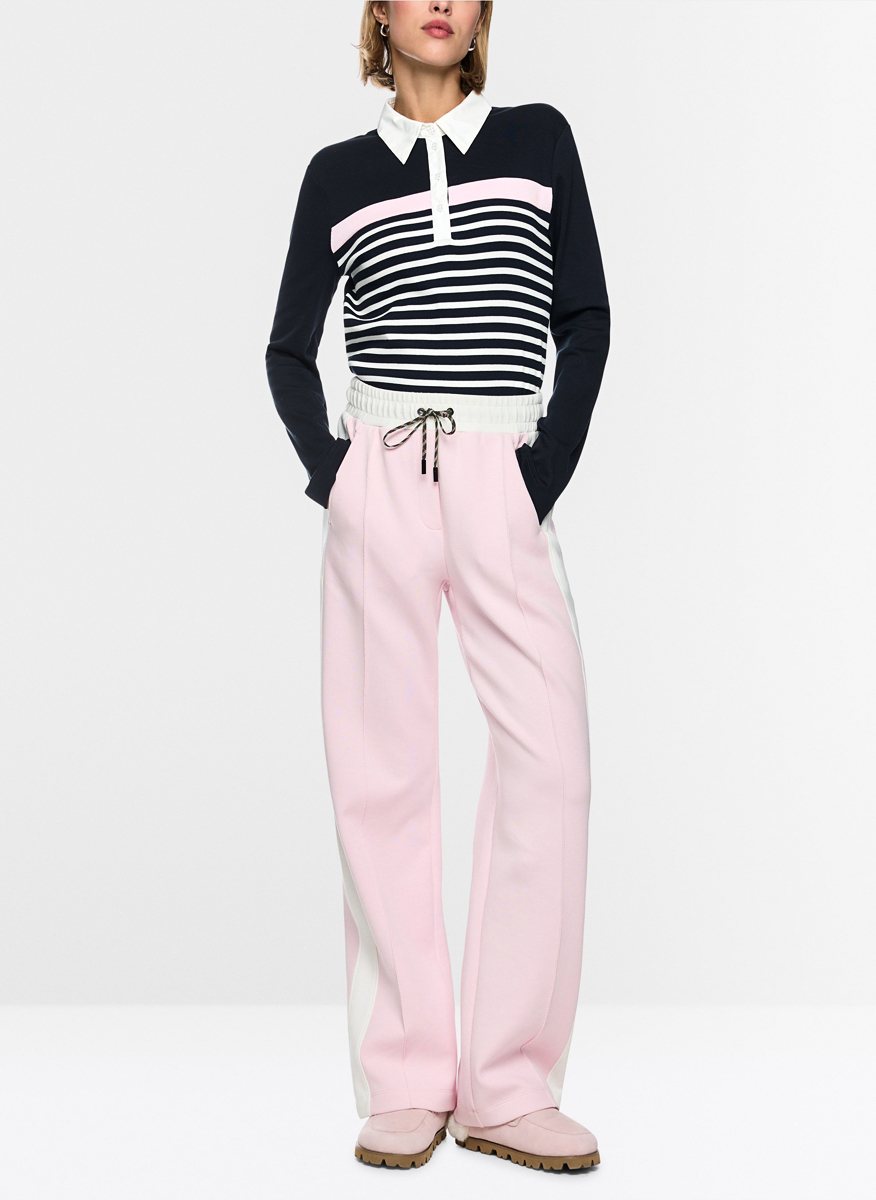 Marc Cain Sports striped polo shirt