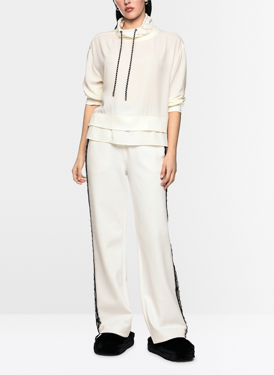Суитшърт 'Waterfall-style collar' Marc Cain Sports