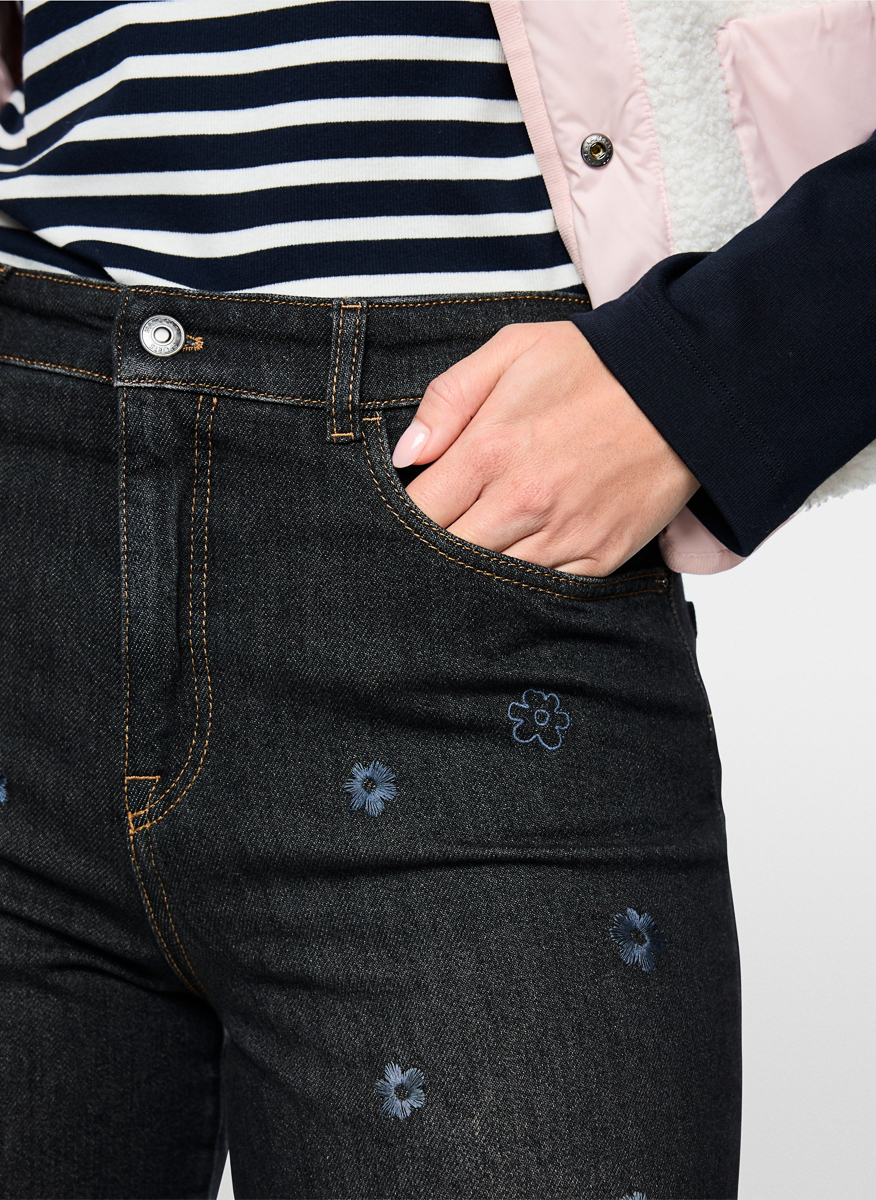 Marc Cain Sports 'Feura' jeans with embroidery