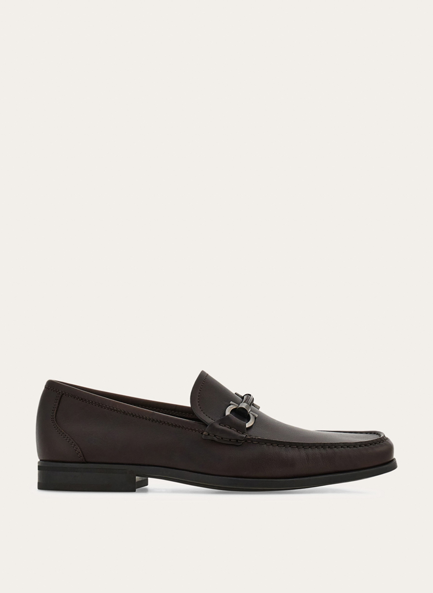Кожени мокасини 'Gancini` Ferragamo