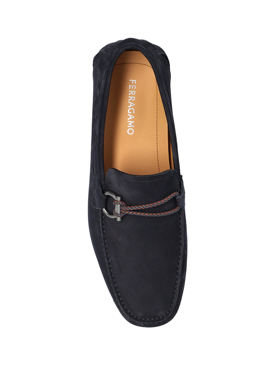Мокасини с детайл 'Gancini' Ferragamo