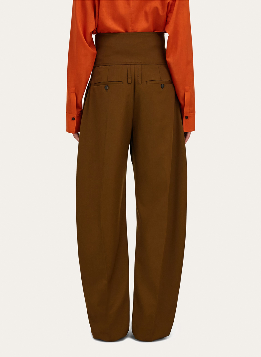 Ferragamo 'Barrel-Leg' Trousers