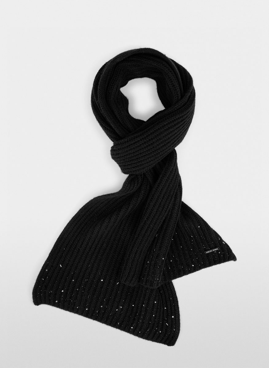 Marc Cain Sports scarf with rhinestone details