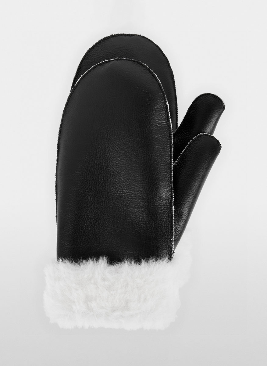 Кожени ръкавици с контрастни детайли Marc Cain Sports