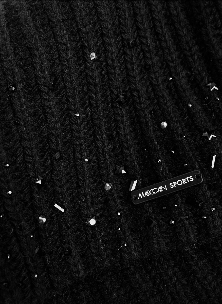 Шапка от вълна и кашмир със 'sparkling' детайли Cain Sports