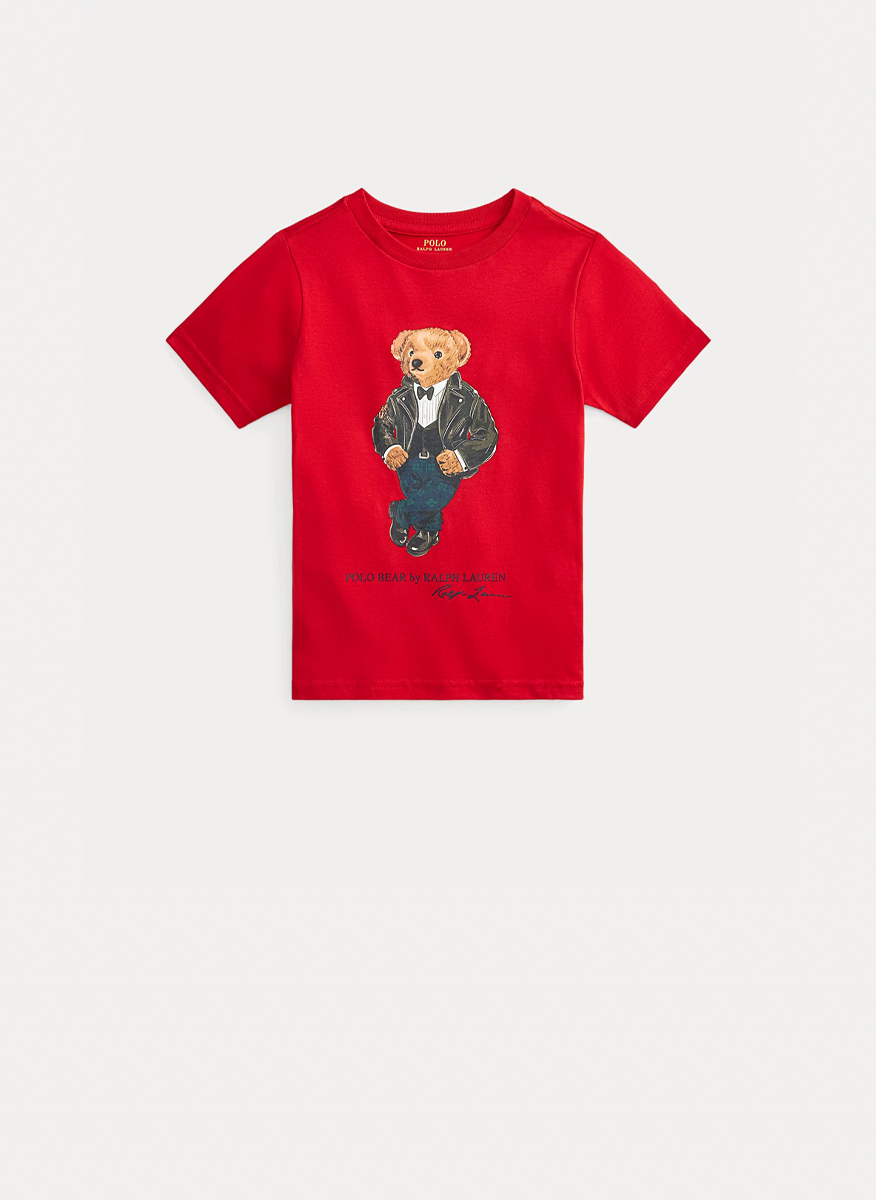 Тишърт с принт 'Polo Bear' Ralph Lauren Kids 2-7