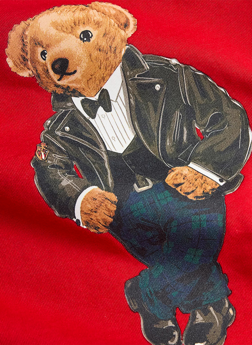 Тишърт с принт 'Polo Bear' Ralph Lauren Kids 2-7