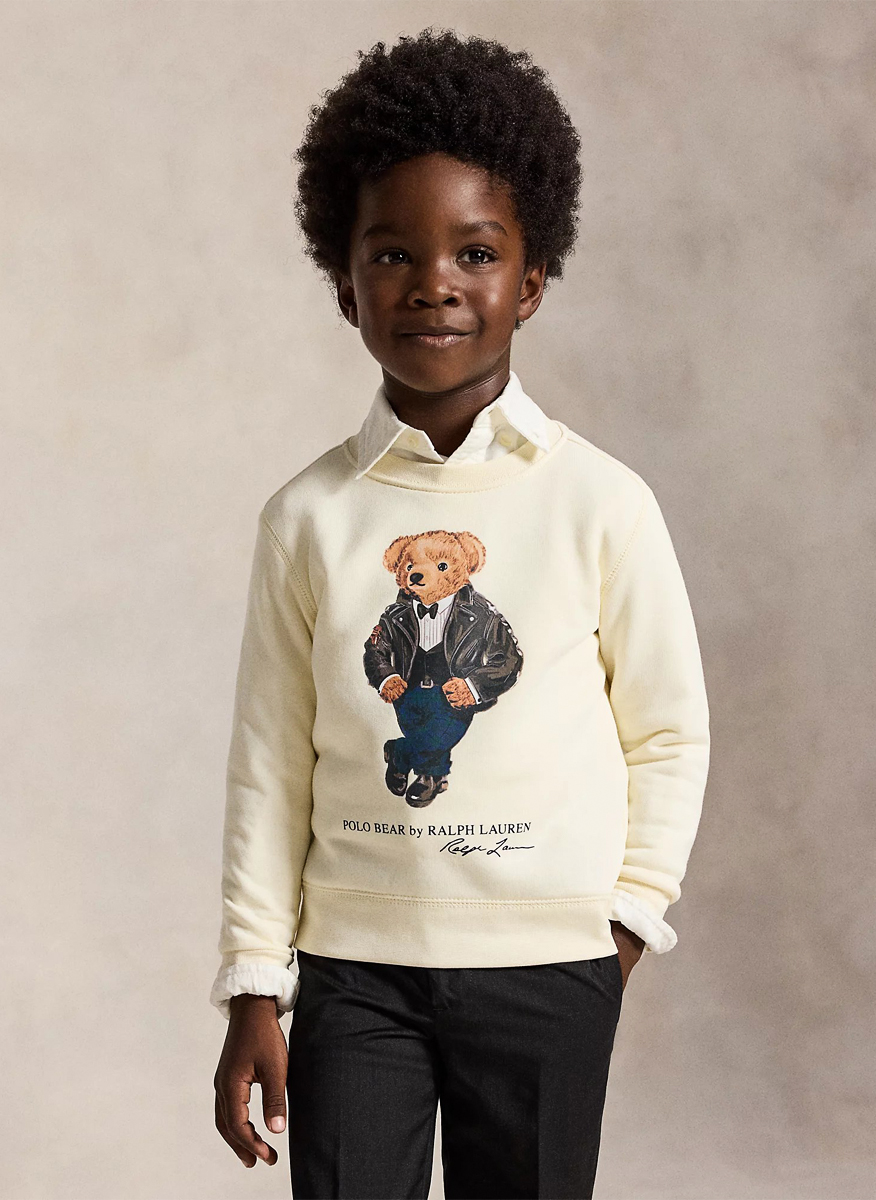 Суитшърт с принт 'Polo Bear' Ralph Lauren Kids 2-7