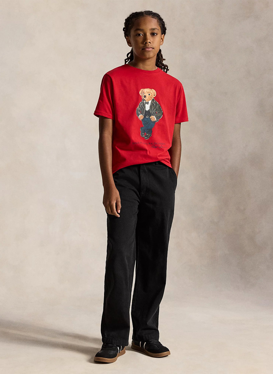 Тишърт с принт 'Polo Bear' Ralph Lauren Kids 7-14